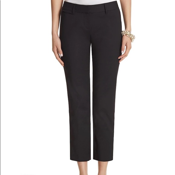 black skinny crop pants